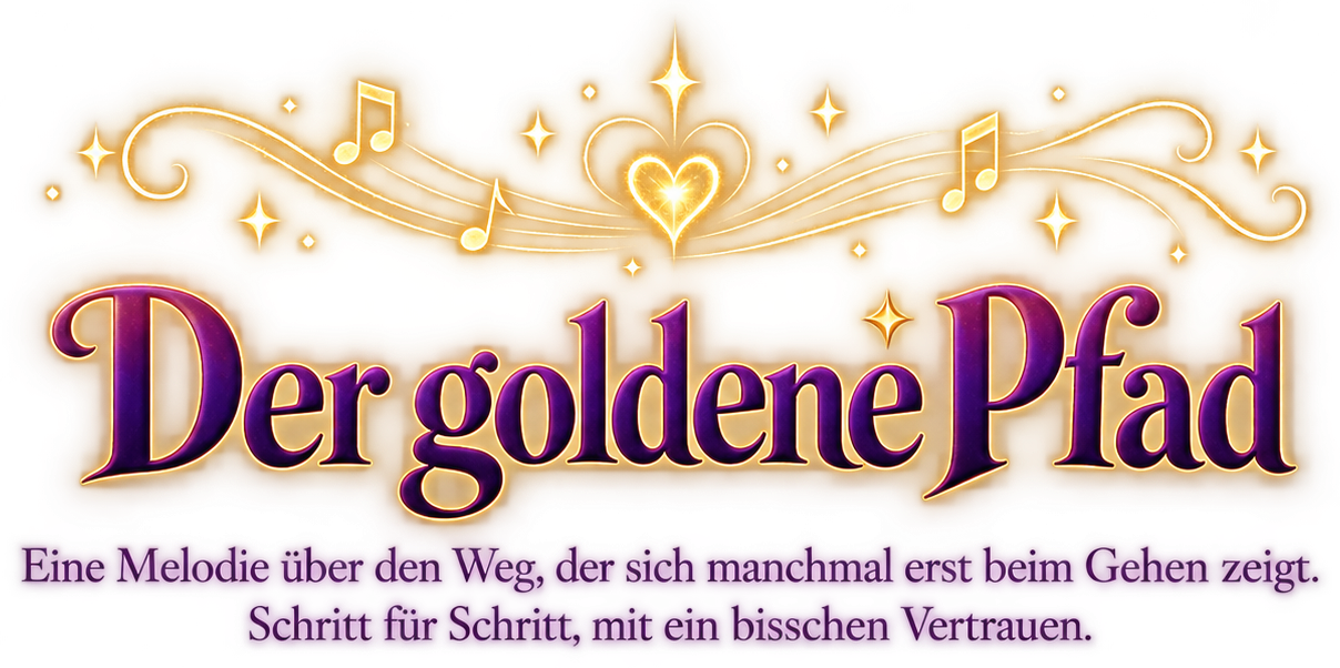 Der goldene Pfad &ndash; Eine Melodie über den Weg, der sich manchmal erst beim Gehen zeigt, Schritt für Schritt, mit ein bisschen Vertrauen.