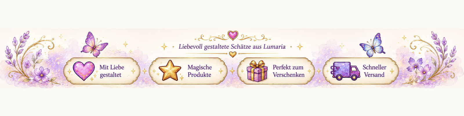 Liebevoll gestaltete Schätze aus Lumaria &ndash; mit Liebe gestaltet, magische Produkte, perfekt zum Verschenken, schneller Versand